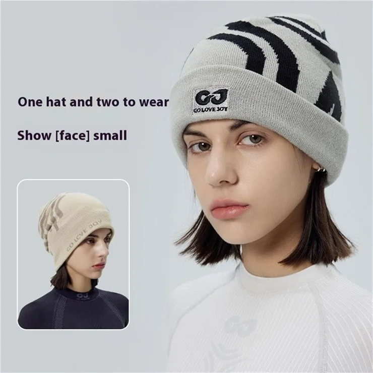 GOLOVEJOY DMZ113 Autumn Winter Ski Hat Ear Protection Beanie Cap for Skiing Cycling Hiking - Khaki