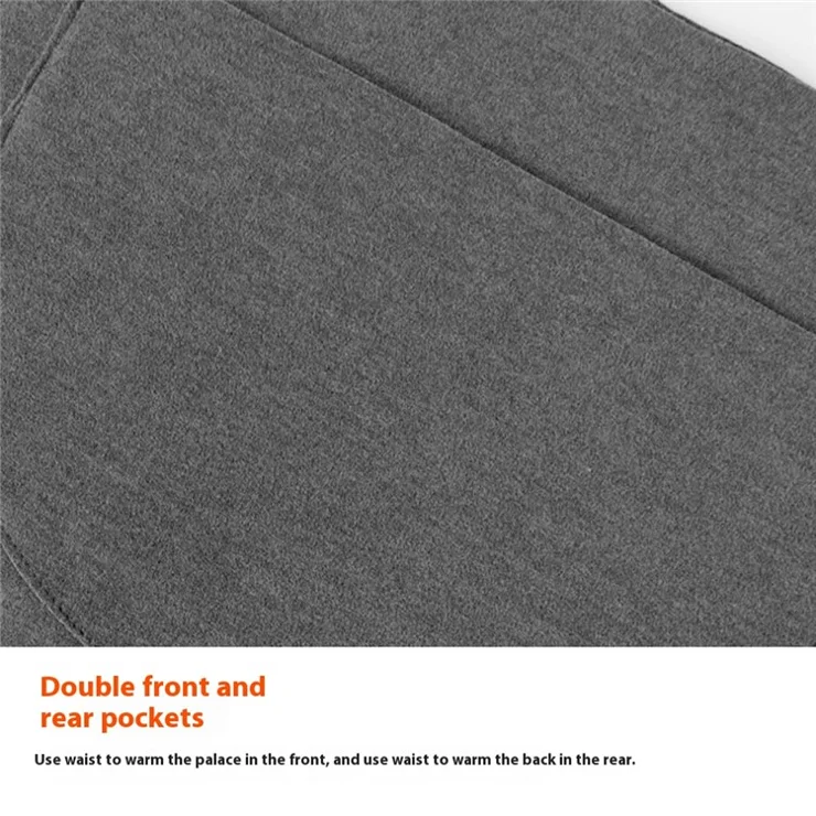 Autumn Winter Heat Therapy Thermal Waist Wrap Abdominal Warming Belt (without Heat Pack) - Black / M