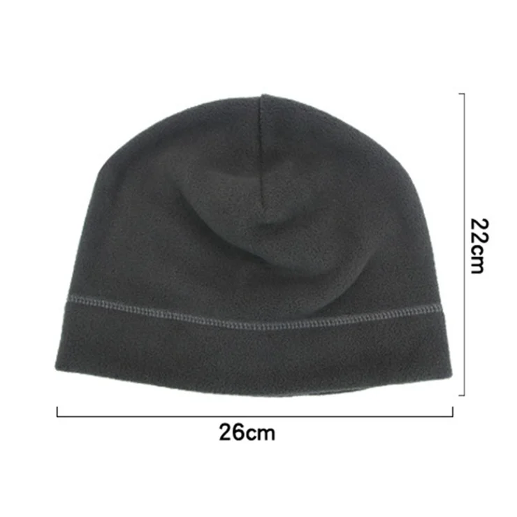 Polar Fleece Cap Winter Warm Outdoor Sports Skiing Cycling Hat Windproof Beanie Cap for Men Women - Sapphire