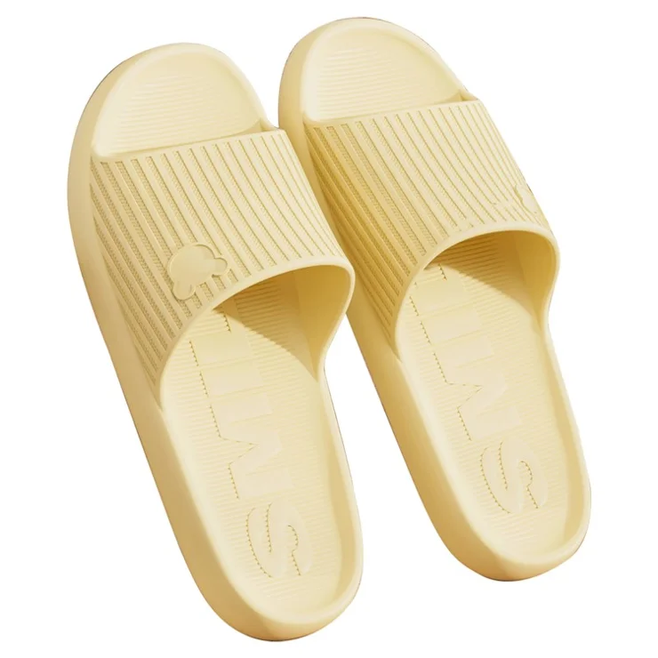 TZLDN 618 1 Pair Ultra-light Bathroom Slippers Foldable EVA Shower Shoes - Yellow / 36-37