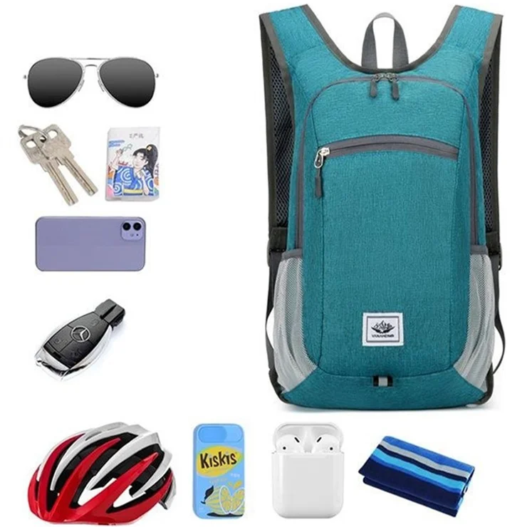 VANAHEIMR 628 Foldable Outdoor Travel Backpack Oxford Cloth Climbing Hiking Daypack - Light Grey