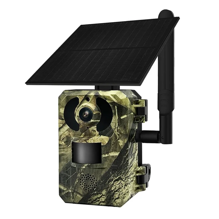 ESCAM QF380 Solar 4G Intelligent Hunting Camera Waterproof PIR Motion Sensor Night Vision Trail Camera, EU Version
