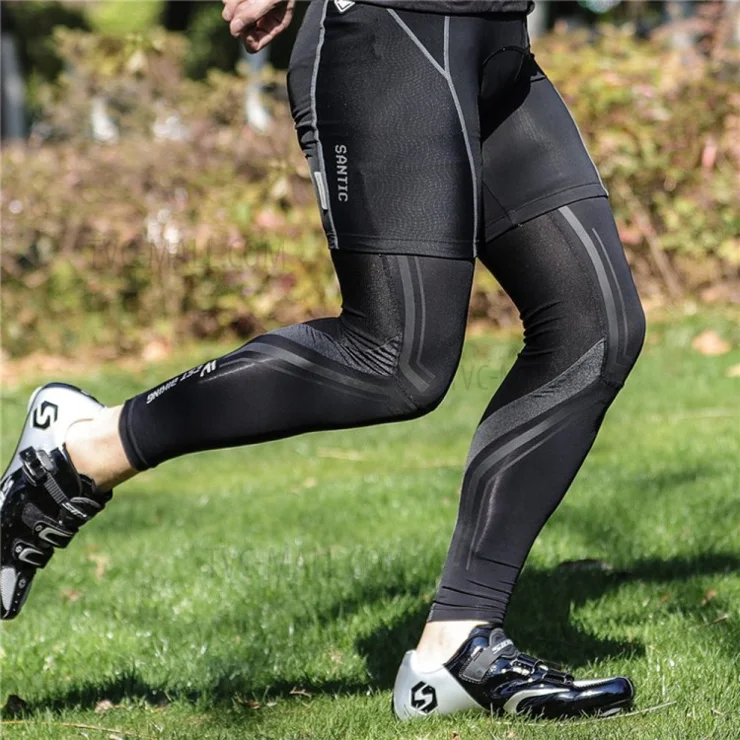 WEST BIKING 1 Pair Summer Cycling Leg Sleeves Ice Silk Leg Cover UV Protection Non-slip Leggings - L