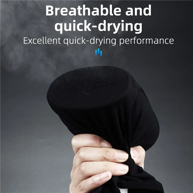 WEST BIKING YP0201362 Ice Silk Cooling Cap Summer Cycling Hat Breathable Helmet Liner Cap - Black