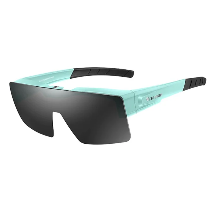 WEST BIKING Outdoor Cycling Sunglasses Lightweight Polarized Sports Glasses for Men, Women - Green
