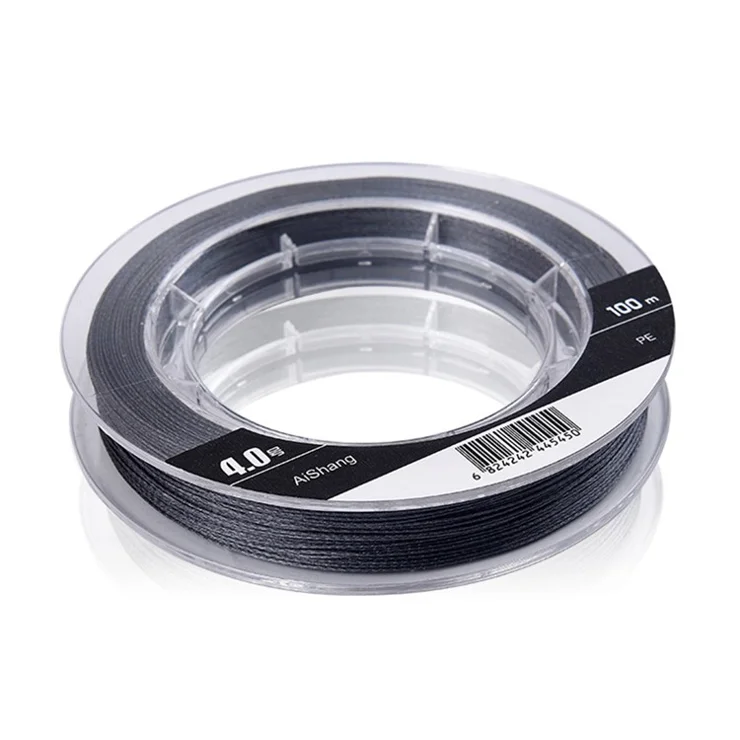 AISHANG 100m Fishing Line Abrasion Resistant 9-Braided PE String Cord Fishing Wire - 6.0