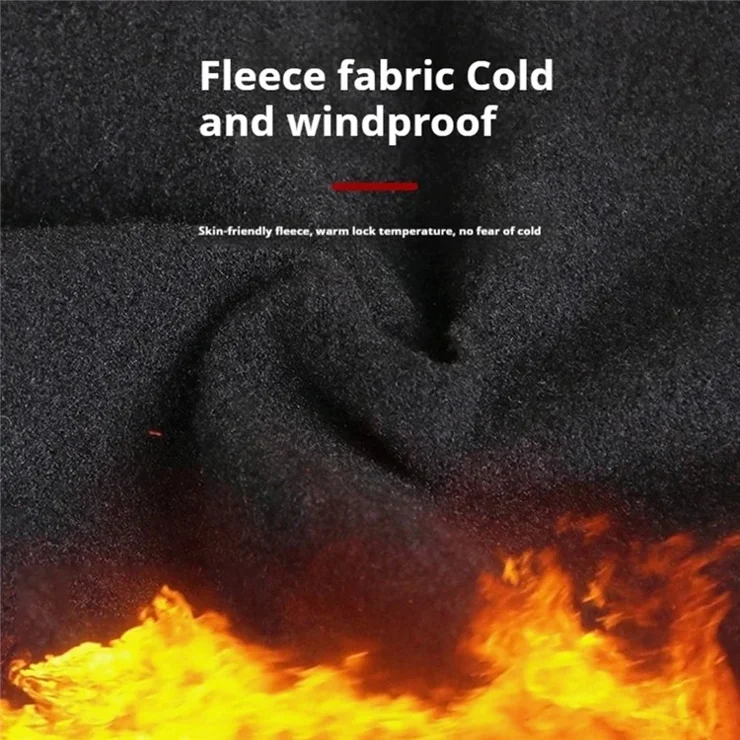 Fleece Lined Outdoor Cycling Face Protection Ski Mask Winter Balaclava Helmet Liner Cap - Army Green