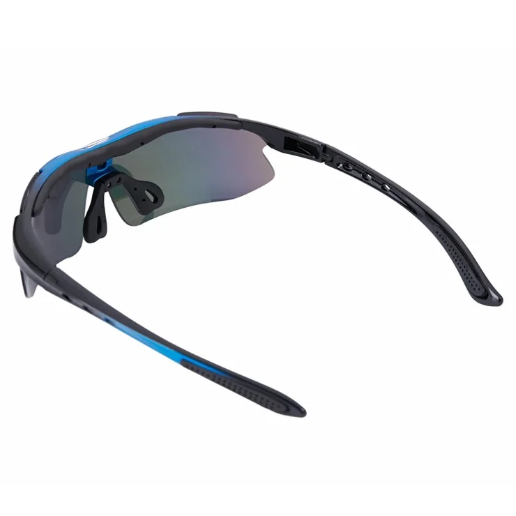 WEST BIKING UV400 Protection Outdoor Sports Cycling Glasses - Blue Frame/Red Coated Lens