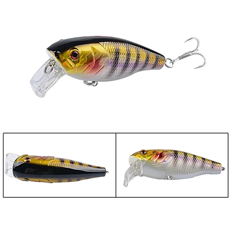 G07D 8cm 13.5g Realistic Floating Minnow Fishing Lure Plastic Hard Bait with Hook - Style 2