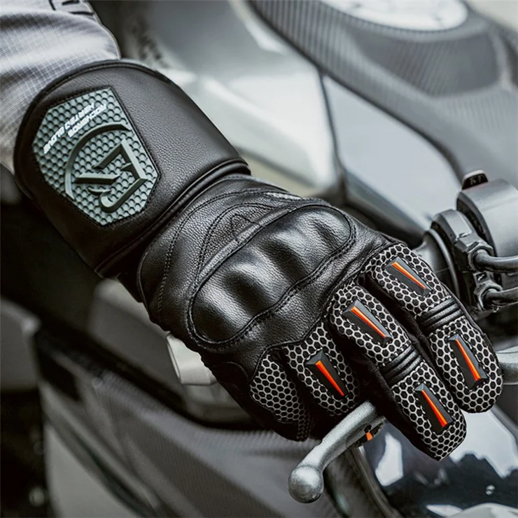 ROCKBROS Cycling Gloves Full Finger Non-slip Cycling Gloves Winter Thermal Warm Riding Gloves - M