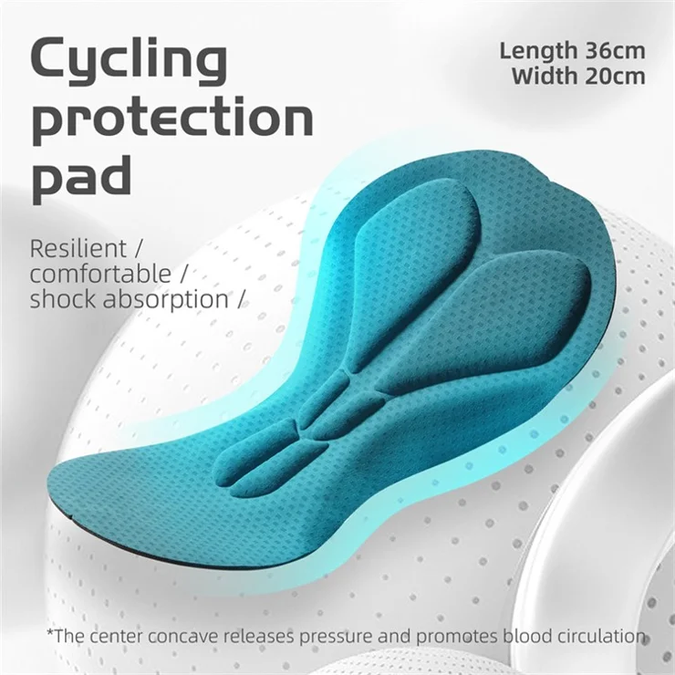 WEST BIKING YP0203130 Reflective Cycling Pants Men / Women Riding Tights Leggings 3D Padded Bike Pants - 3XL