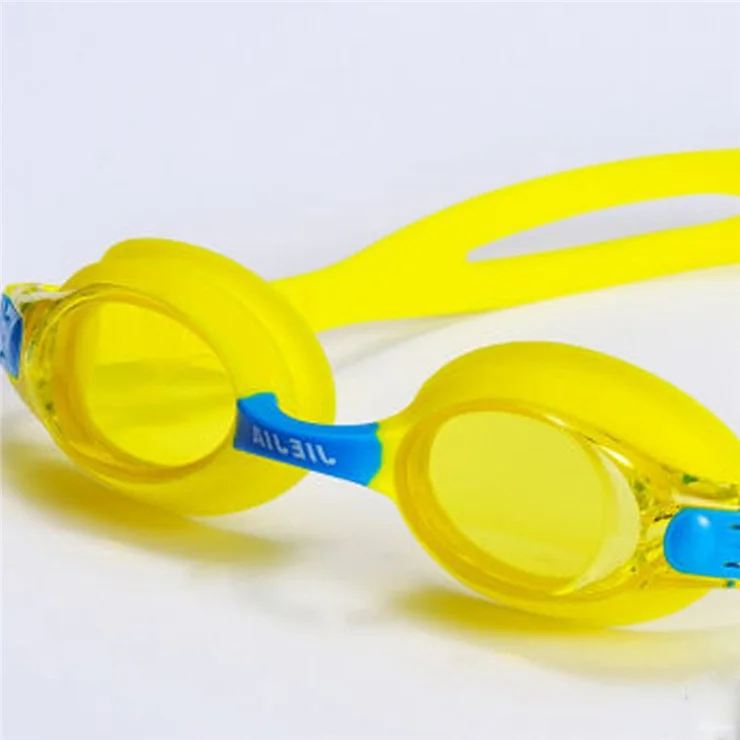 JIEJIA J2670 Kids HD Swimming Goggles Waterproof Glasses Children Anti-Fog Anti-UV Eyeglasses - Yellow
