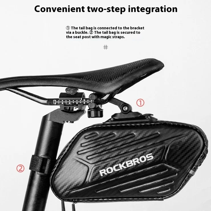 Waterproof Bicycle Storage Bag ROCKBROS Bike Saddle Bag - 1.5L - Foto 13