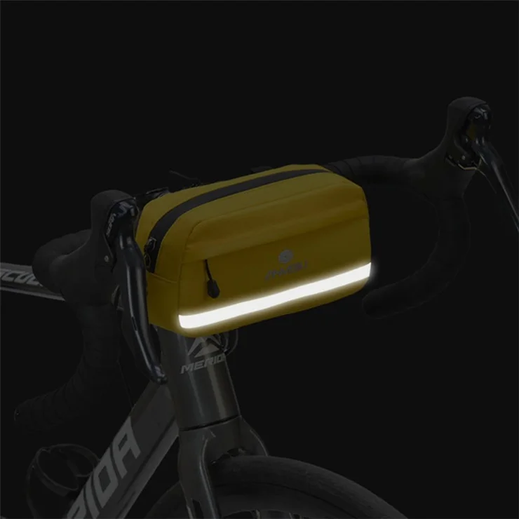 ANMEILU 7051 Bike Handlebar Bag Bicycle Front Frame Bag Cycling Storage Pouch - Purple