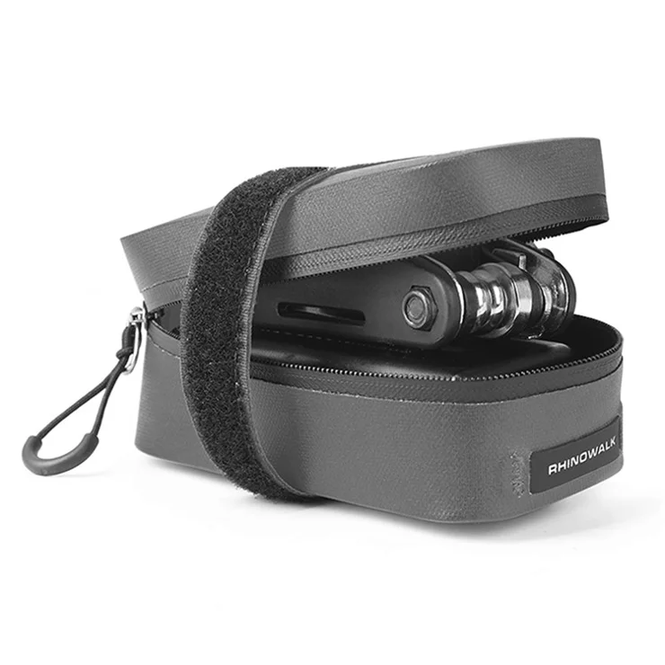 RHINOWALK RK5200 600D Polyester TPU Bike Saddle Bag Waterproof Bicycle Tail Storage Bag - Black