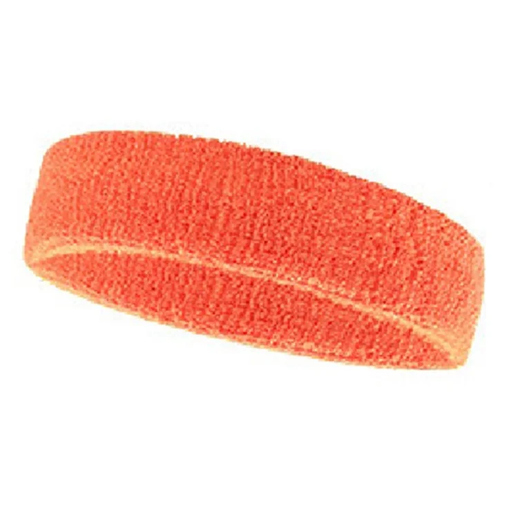 TD012 Sports Headband Sweat Wicking Moisture Absorbing Cycling Running Fitness Hair Band - Orange