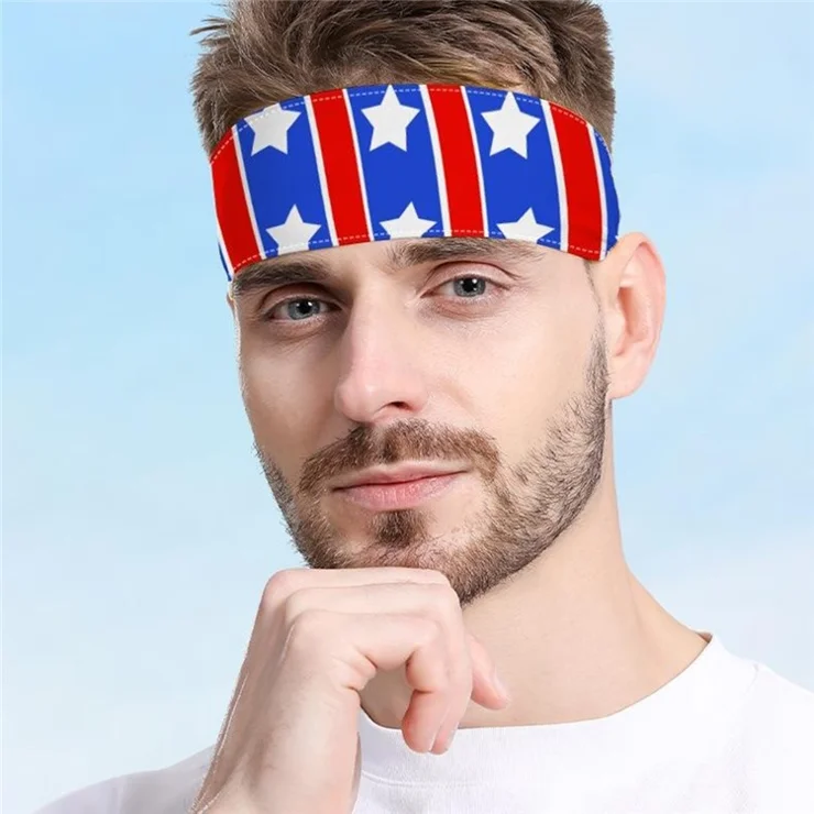 Sports Headband Hair Band Double Layer Wide Milk Fiber Sweatband for Tennis / Fitness / Exercise - MGFD-001
