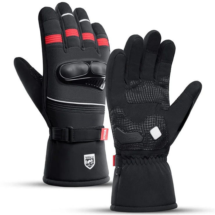 VILICO A0088 1 Pair Waterproof Gloves Windproof Winter Cycling Touch Screen Hand Gloves - L