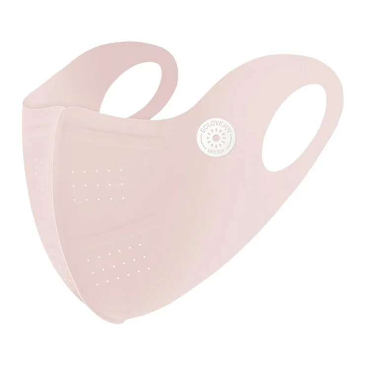 GOLOVEJOY XKZ58 Outdoor Breathable Face Mask UV Protection Summer 3D Face Cover Size L - Pink
