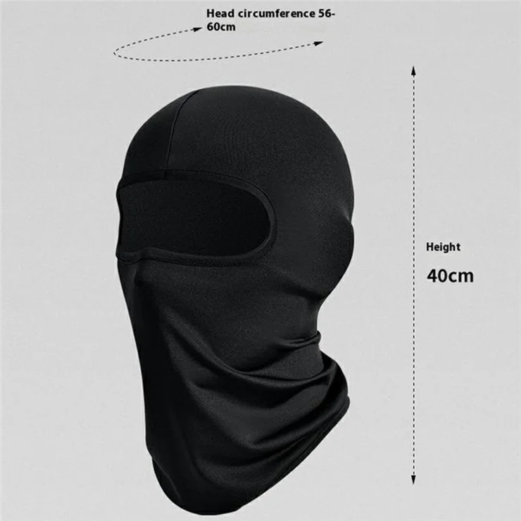GOLOVEJOY XTJ142 Outdoor Cycling Face Mask UV Protection Motorcycle Balaclava Sweat Wicking Neck Gaiter - Light Grey
