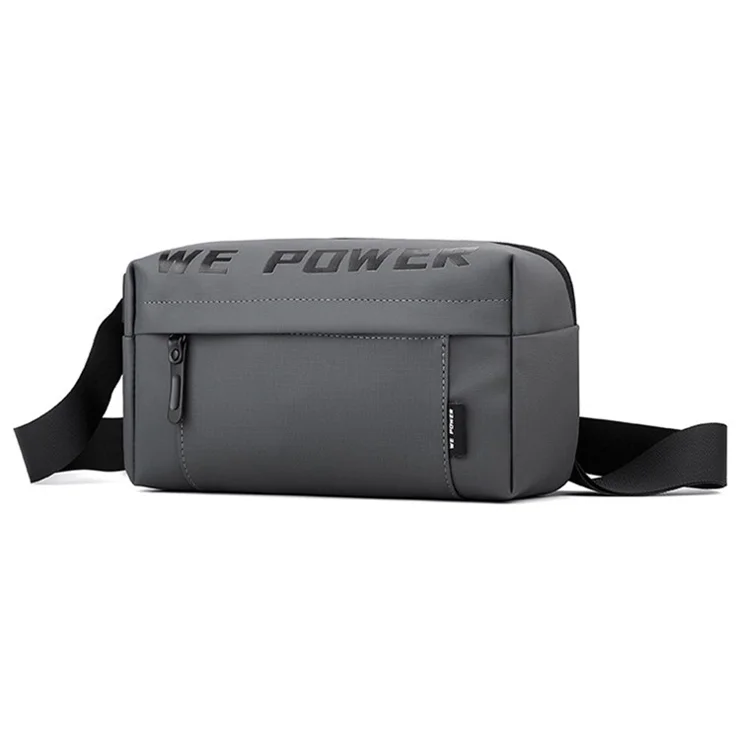 WEPOWER 1282 Men's Crossbody Bag Casual Shoulder Bag Boy's Daypack - Grey