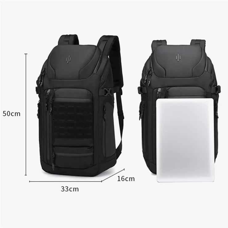 OZUKO 9746 Large Capacity Laptop Backpack Oxford Cloth Travel Dual Shoulder Bag, 33x16x50cm - Camouflage
