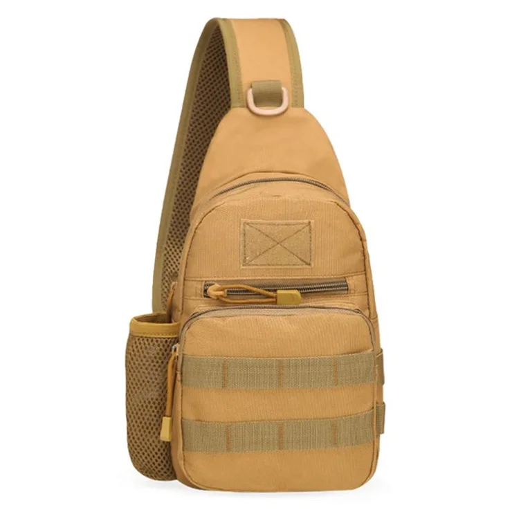 HALIN A14 Military Molle Chest Bag Oxford Cloth Crossbody Sling Bag Daypack - Style F