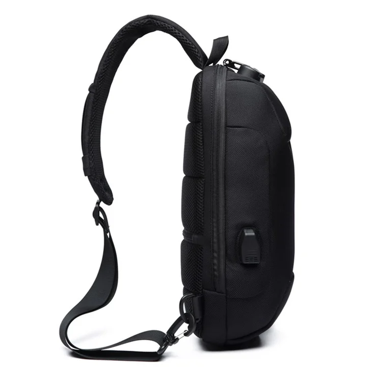 OZUKO 9223 Waterproof Oxford Cloth Men Chest Bag Outdoor Sports Crossbody Bag - Blue