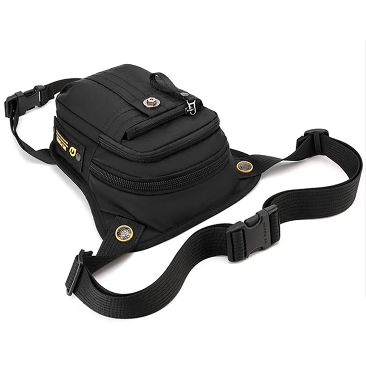WEPOWER 7110 Nylon Men Waist Bag Chest Pack Leg Pouch for Commuting Outdoor Cycling Sports - Dark Blue