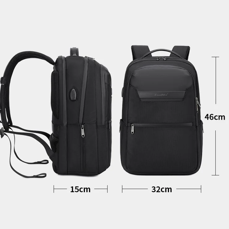 COOLBELL CB-8307 Men Laptop Backpack Dry Wet Separation