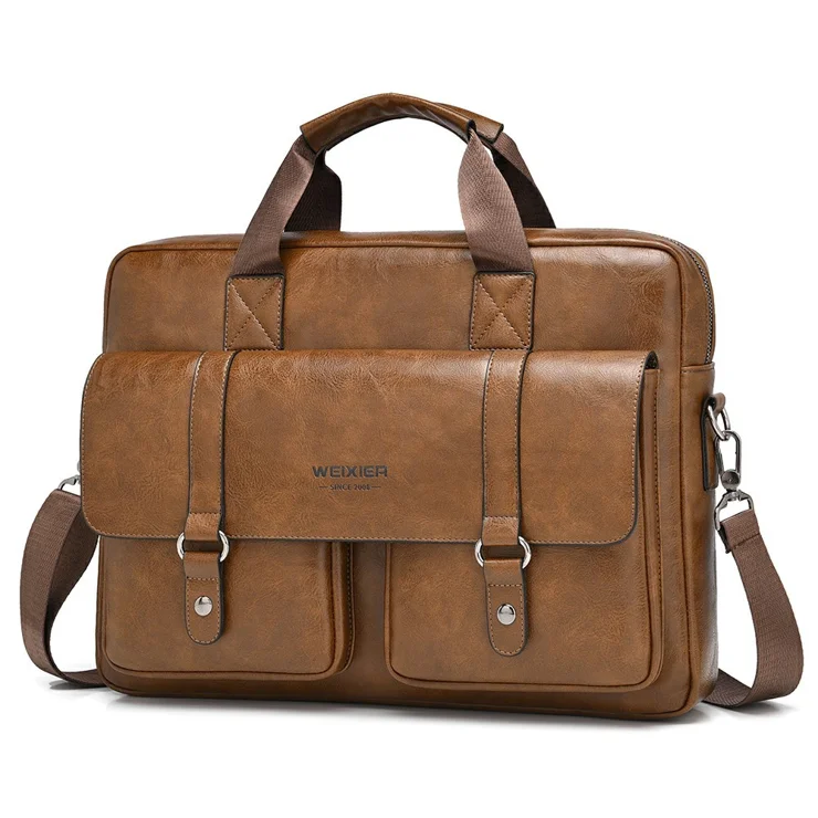 WEIXIER T664 For Men Business Briefcase Horizontal Crossbody Bag