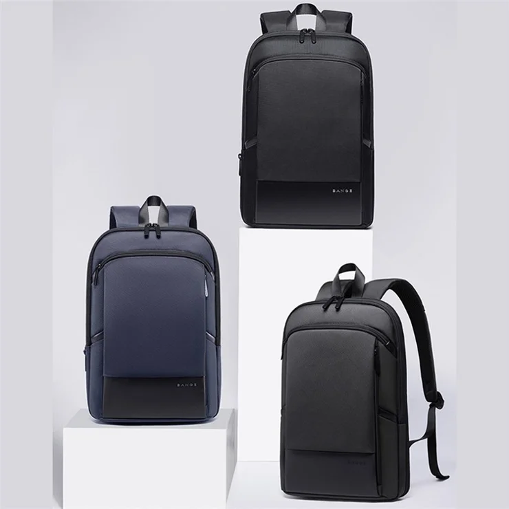 BANGE BG-77115 15.6-inch Laptop Backpack Oxford Cloth Lightweight Expandable Shoulder Bag - Blue