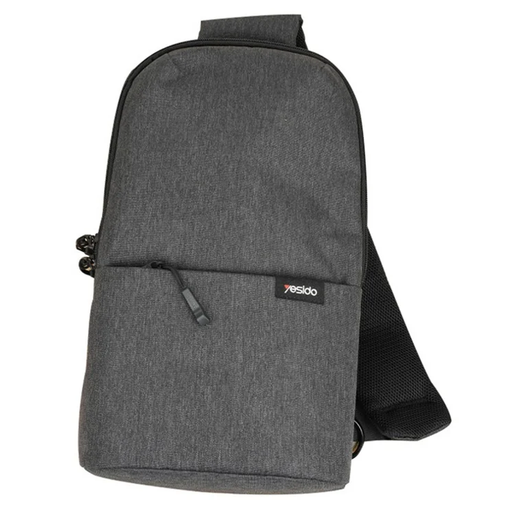 YESIDO WB33 Men's Crossbody Bag Water-repellent Polyester Chest Bag Shoulder Bag for Travel, Sports, Daily Use