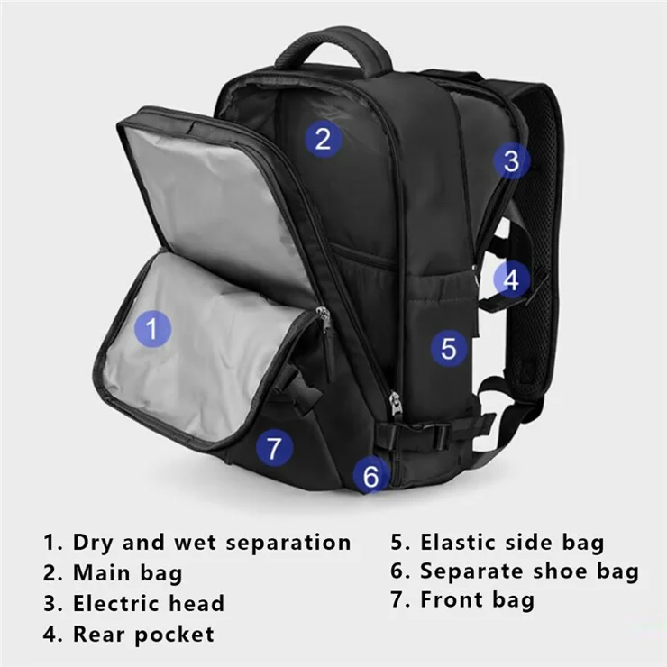 VICTORIATOURIST V7051 Travel Climbing Backpack Laptop Carrying Polyester Daypack - Mint Green