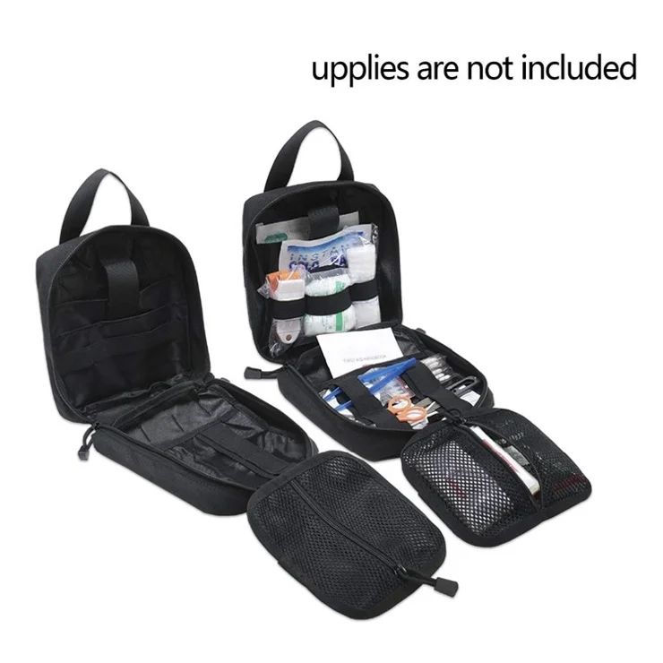 A87 Outdoor Equipment Oxford Cloth First-aid Kit Waterproof Tactical Medical Bag Waist Pouch for Climbing Camping - ACU