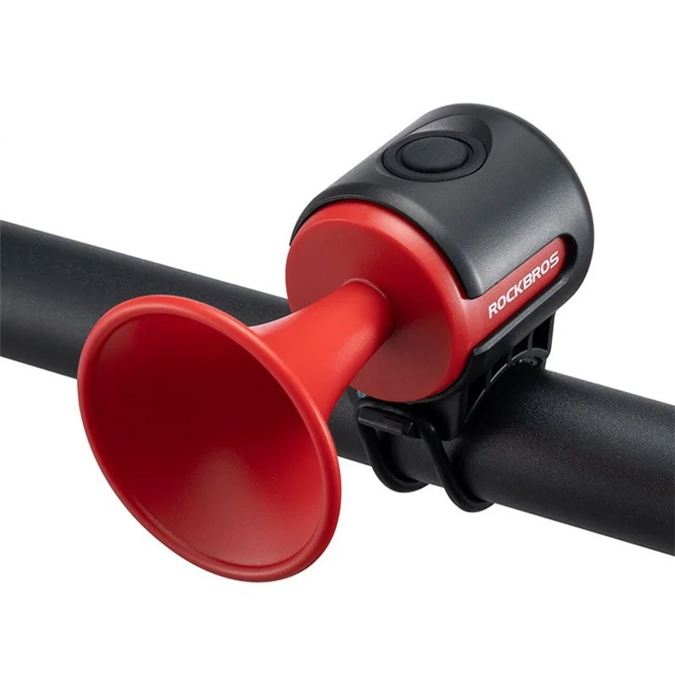 ROCKBROS EH-2 Electric Bike Horn ABS+PC High Decibel Bicycle Cycling Warning Bell - Red