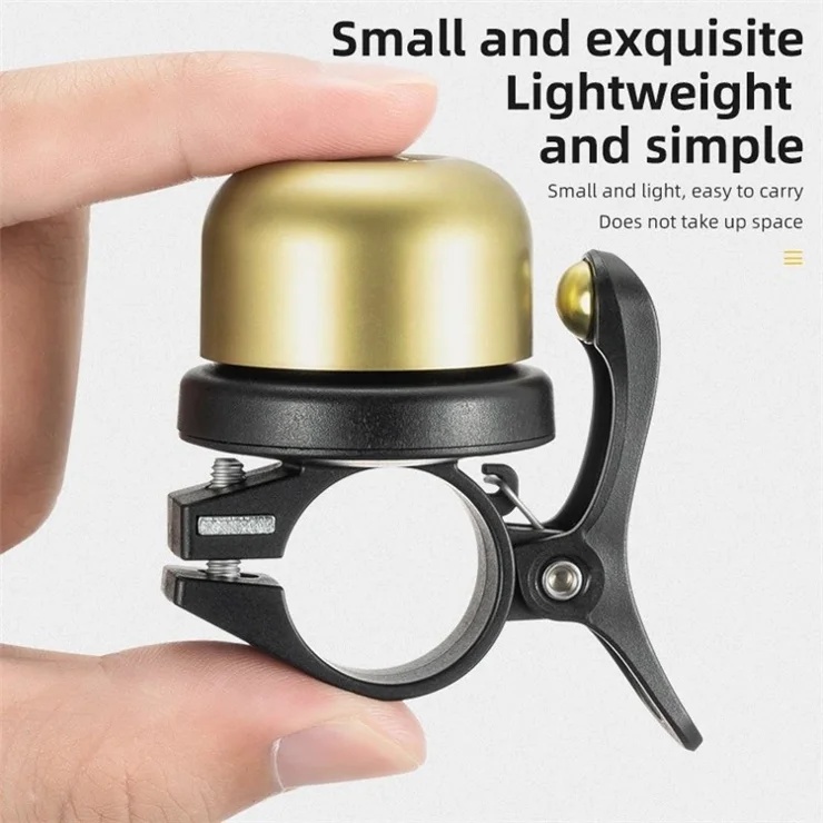 ROCKBROS BT-1 Copper Alloy Bike Bell Crisp Sound Bicycle Cycling Warning Horn - Black