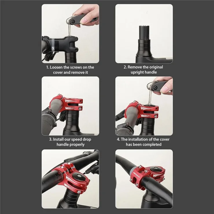 BENGGUO BG-2702 31.8mm CNC Aluminum Alloy MTB Bike Front Fork Stem Bicycle Handlebar Stem - Black