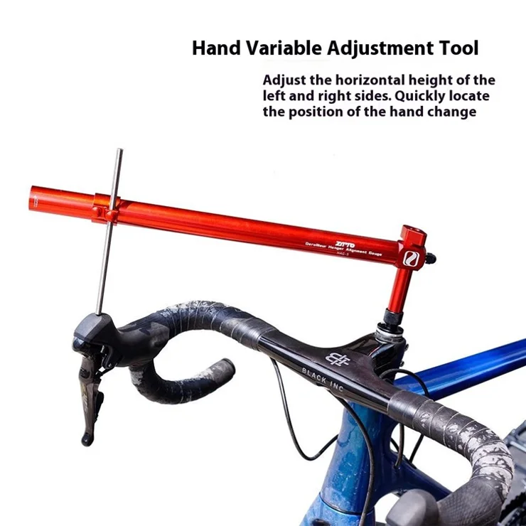ZTTO Road Bike Derailleur Hanger Alignment Tool Handlebar Height Angle Left and Right Symmetric Adjuster - Black