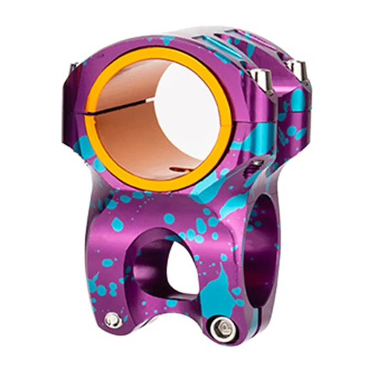 ZTTO Mountain Bike Stem Ultralight MTB Aluminum Alloy Bicycle Handlebar Stem for 31.8mm / 35mm Handlebar - Purple / Blue