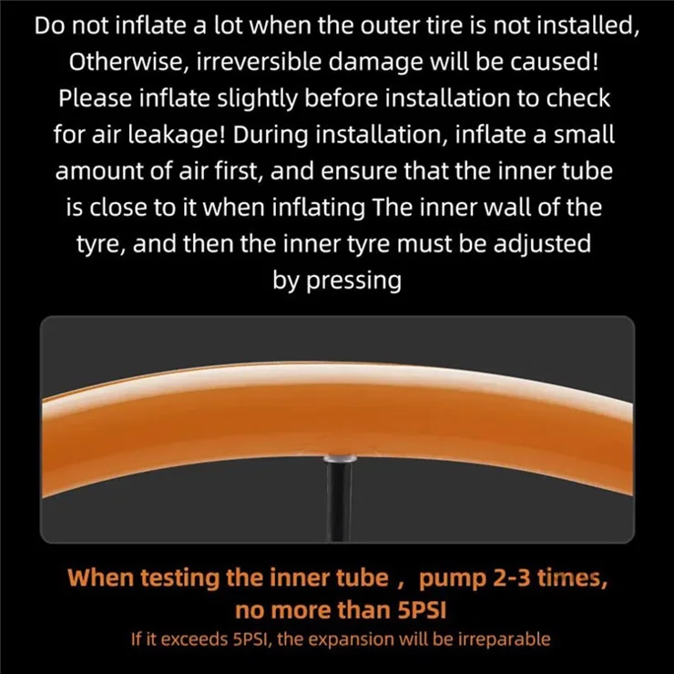 ROCKBROS FV Valve Lightweight Inner Tube for Cycling Road Bike TPU Ultralight Inner Tube - 700*18-28C FV 85mm