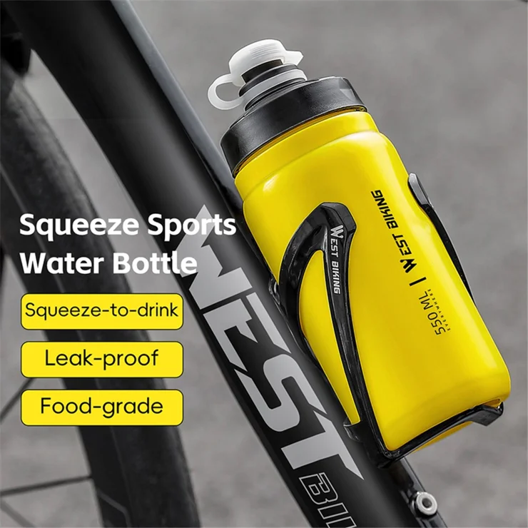 Bouteille d'eau de vélo - MINIFINKER - 610ML - Rouge - PP5 + MYLR