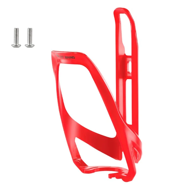 WEST BIKING YP0704043 Bicycle Water Bottle Cage PC+Fiberglass Bike Bottle Mount Bracket - Red