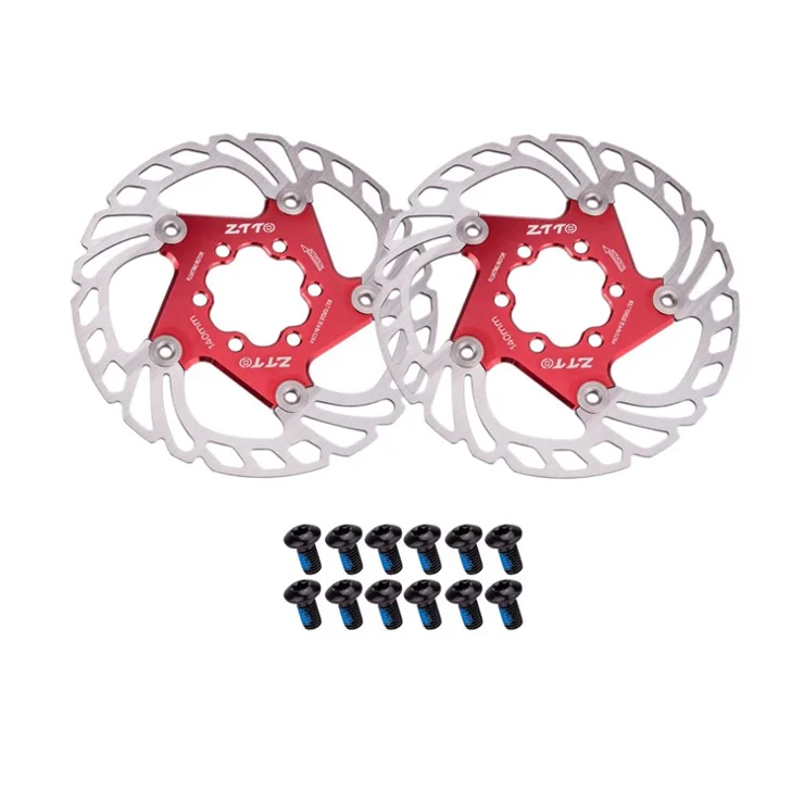 ZTTO GLDS 1 Pair Aluminum MTB Bike Disc Brake Set Cycling Accessory for Road Bicycle - Red