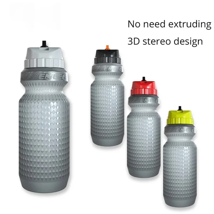 ENLEE RR10 FDA Certificated Sports Water Bottle Washable BPA-free Bike Water Bottle with Leakproof Lid for Outdoors Camping Cycling Fitness Gym - Yellow