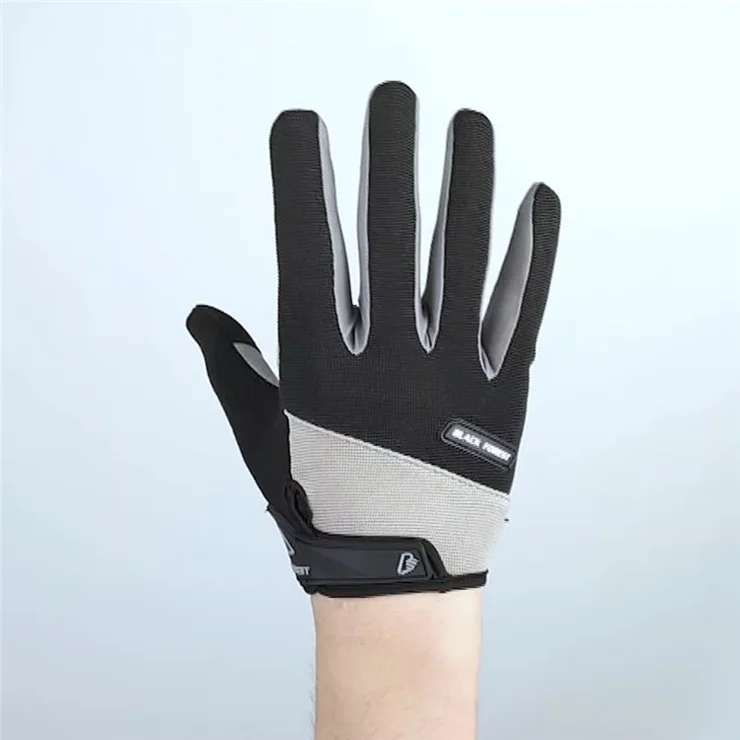 KYNCILOR A0056 MTB Gloves Cycling Full Finger Breathable Shockproof Bicycle Riding Touchscreen Sports Mittens - Red/M