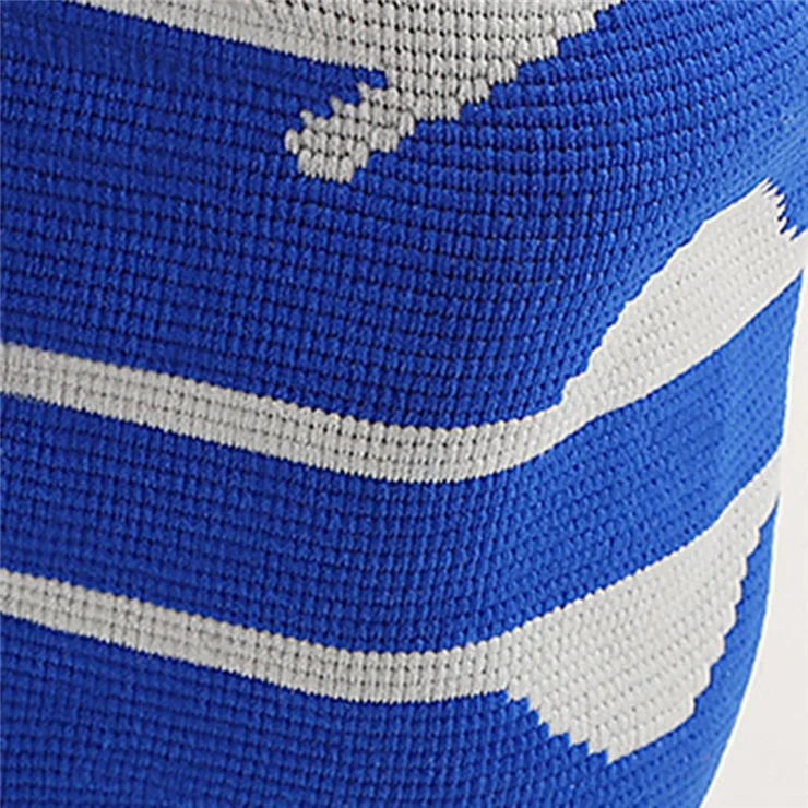 KYNCILOR AB058 Breathable Knee Support Brace Silicone Kneecap for Running Riding Basketball 1/Pc Elastic Knitted Knee Protective Pads - Sapphire/XL