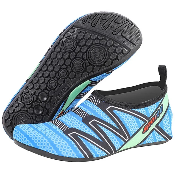 KAPPEEO A002 1 Pair Swim Beach Slip-On Water Shoes Aqua Socks Quick-Dry Sports Shoes - Blue / 42-43