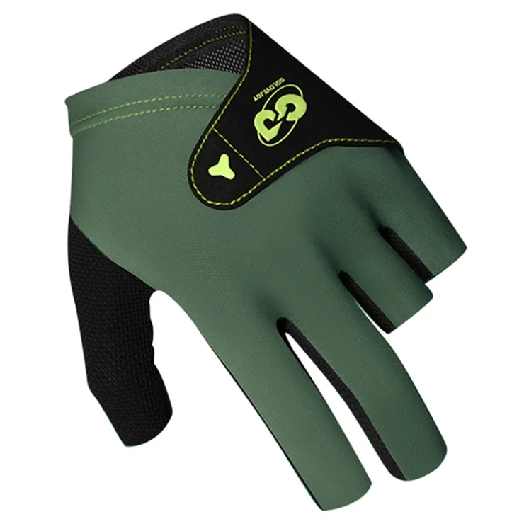 GOLOVEJOY XG82 1Pc Left Hand Billiard Glove Adult Microfiber Anti-skid Snooker Sport Glove - Matcha Green L