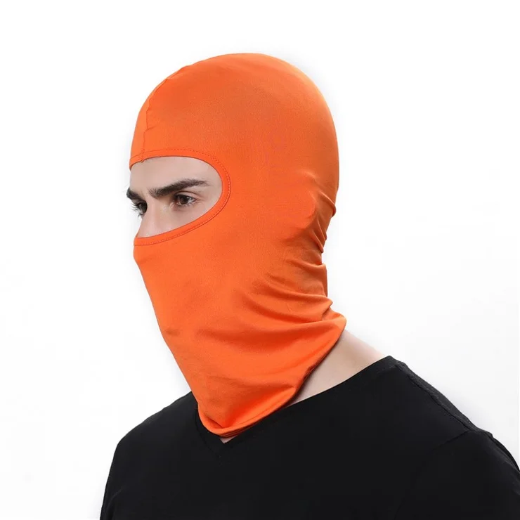 Solid Color Outdoor Cycling Sunproof Windproof Headgear Cap Bike Hiking Scarf Neck Face Cover - Orange